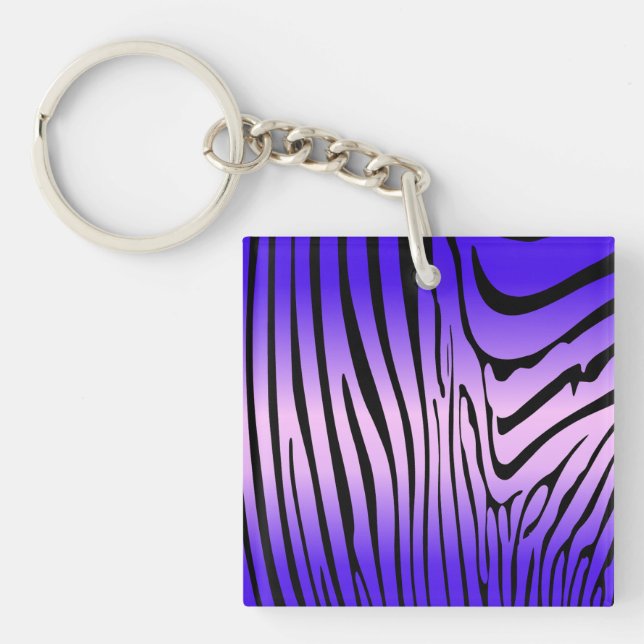 Porte-clefs Zesty Zebra Purple (Devant)