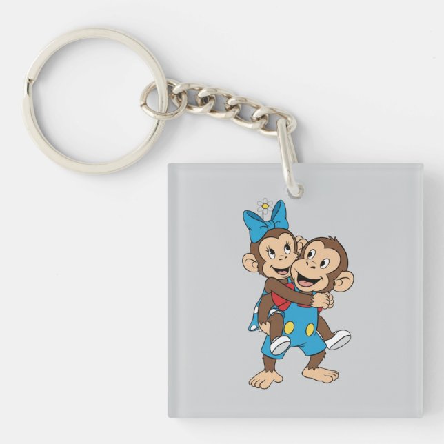 Porte-clefs zina sur le dos de mimo (Devant)