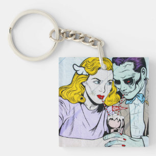 Porte-clefs zombie coup d'amour