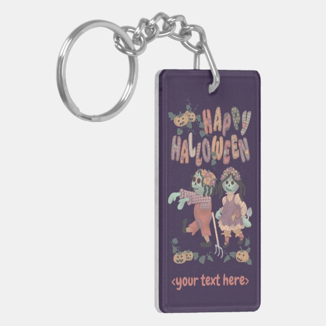 Porte-clefs Zombies de poupée de saguette d'Halloween (3) - (Devant gauche)
