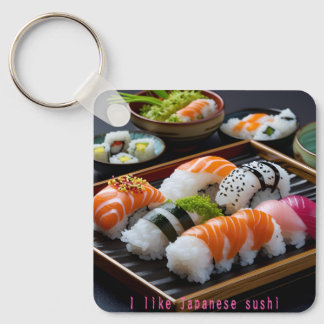 Porte-clés 「日本の寿司:至福のひととき(Japanese Sushi: A Moment of Bliss)」