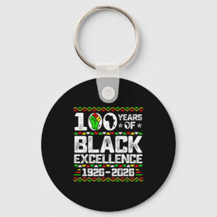 Porte-clés 100 Ans d'Excellence Noire Centenaire