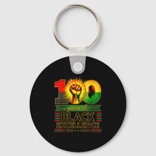 Porte-clés 100 Ans D'excellence Noire Centenaire Histoire Noi