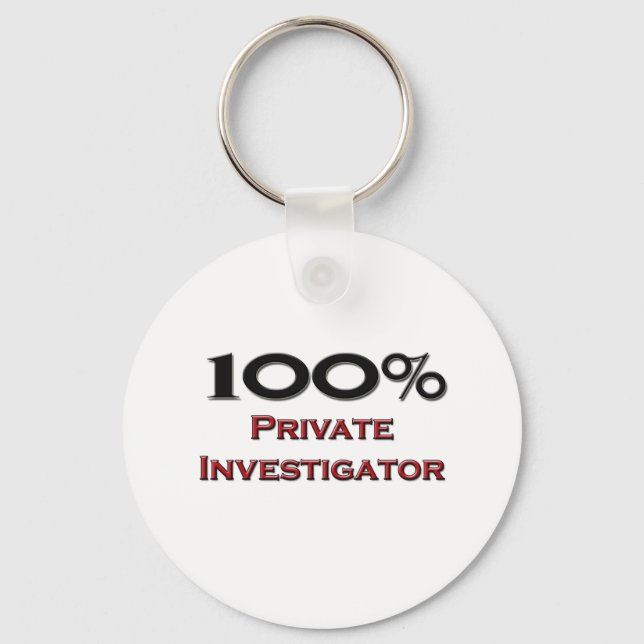 Porte-clés 100 % Chercheur privé (Recto)