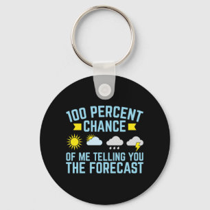 Porte-clés 100% de chance de moi vous dire la prévision