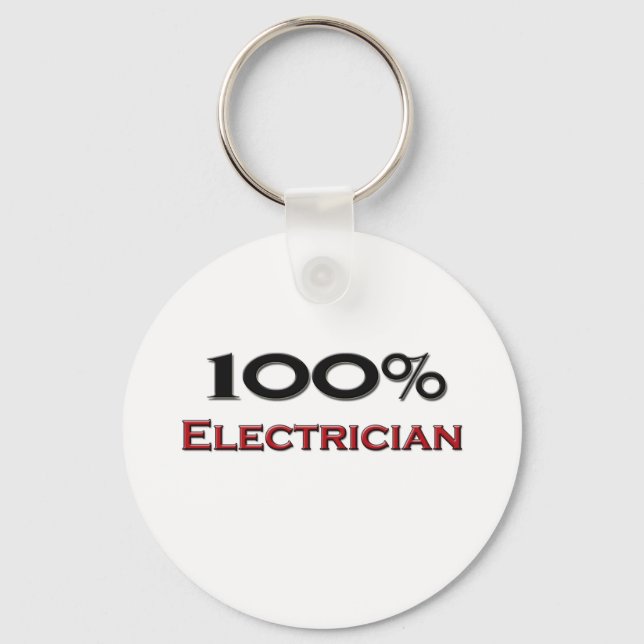 Porte-clés 100 % électricien (Recto)
