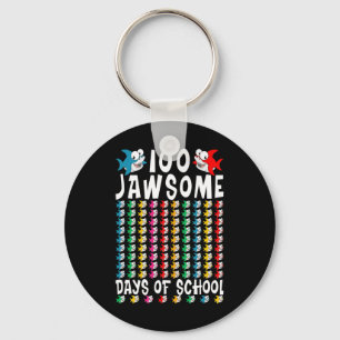 Porte-clés 100 Jawsome Days of School Shark 100th Day of Scho