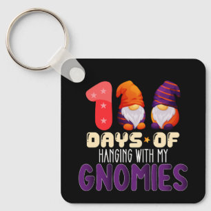 Porte-clés 100 jours à traîner avec mes gnomes à l'école