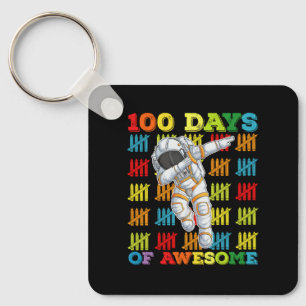 Porte-clés 100 jours d'astronaute génial 100e jour d'école