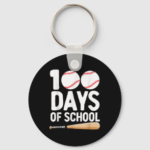 Porte-clés 100 Jours De Baseball Scolaire 100E Jour Pour Les