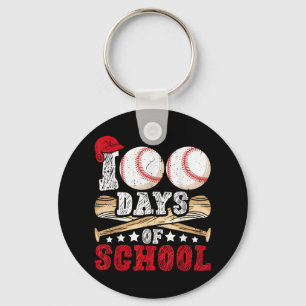 Porte-clés 100 Jours De Baseball Scolaire Garçons Enseignant