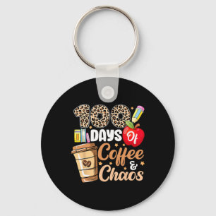 Porte-clés 100 Jours De Café Et Chaos Leopard 100E Jour Thé