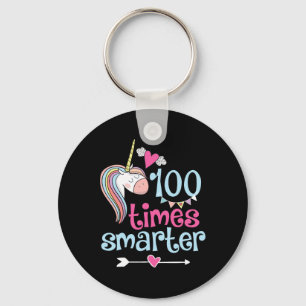 Porte-clés 100 Jours De Chemise École 100 fois plus intellige