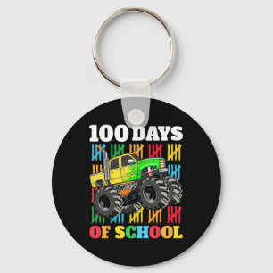 Porte-clés 100 jours de l'école Monster Truck 100e jour de Sc