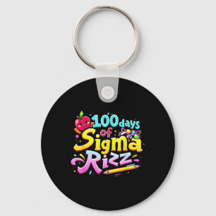 Porte-clés 100 Jours De Sigma Rizz 100E Jour D'Enfants Scolai