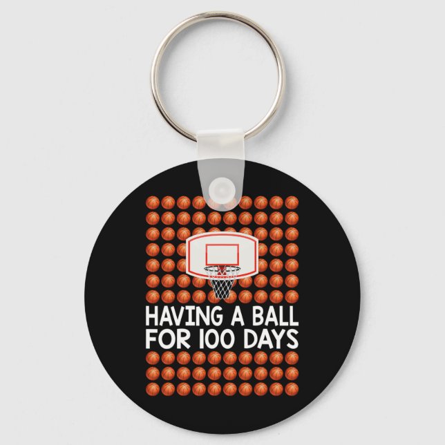 Porte-clés 100 Jours D'École Bysketbyll Pour Garçons Filles E (Recto)