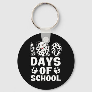 Porte-clés 100 Jours D'École Dalmatienne Chien Garçons Filles