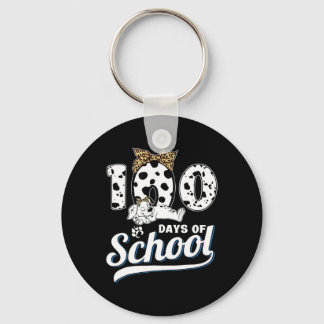 Porte-clés 100 Jours D'École Dalmatienne Chien Garçons Filles