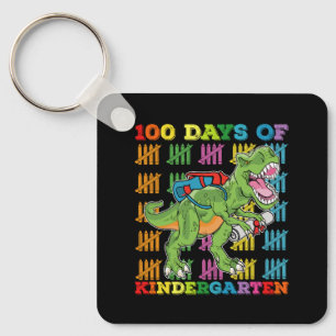 Porte-clés 100 Jours D'école Maternelle T Rex Dinosaure École