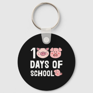 Porte-clés 100 Jours D'École Pig Cartoon Enseignant Cute Étud