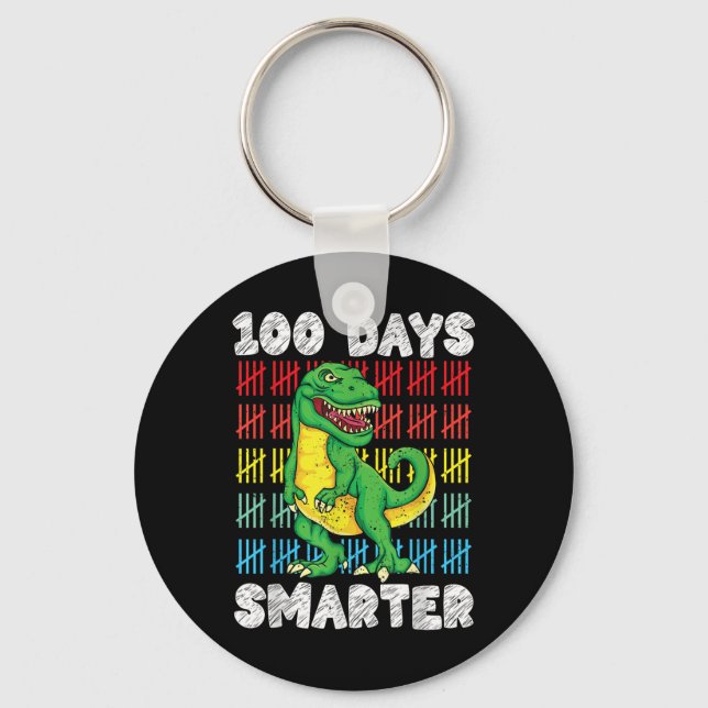 Porte-clés 100 Jours D'École T-rex 100E Jour D'École (Recto)