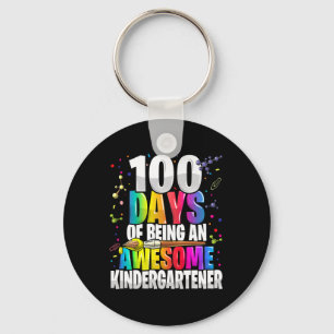 Porte-clés 100 jours d'être un superbe jardin d'enfants 100e