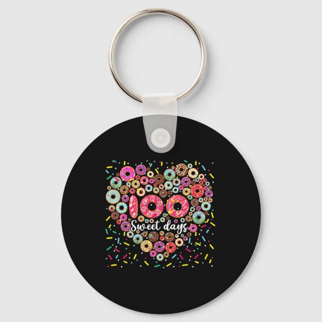 Porte-clés 100 Jours Doux Joyeux 100E Jour De L'École Te (Recto)