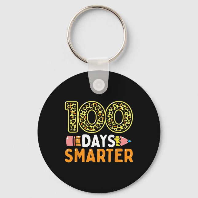 Porte-clés 100 Jours Enseignant Ou Étudiant Smarter 100E Jour (Recto)