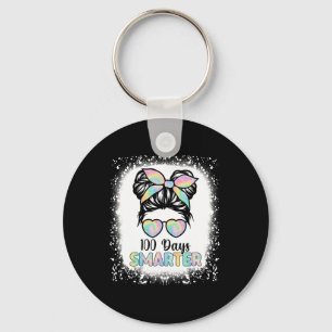 Porte-clés 100 Jours Filles plus intelligentes Messy Bun Chev