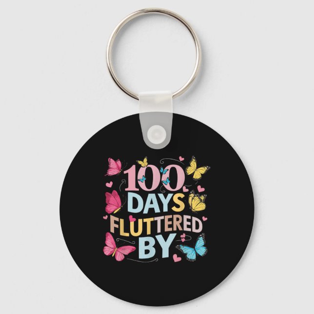 Porte-clés 100 Jours Flutted By 100th Day Of School (Recto)