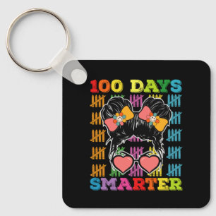 Porte-clés 100 jours plus intelligent chignon désordonné 100e