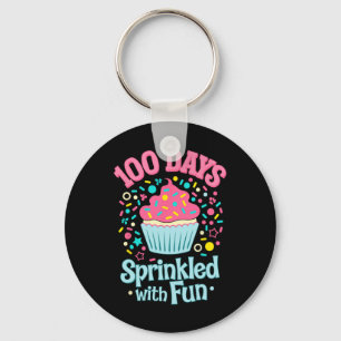 Porte-clés 100 Jours Saupoudrés Avec Chemise Cupcake Fun Heur