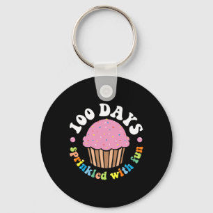 Porte-clés 100 Jours Saupoudrés De Cupcake Fun 100E Jour De S