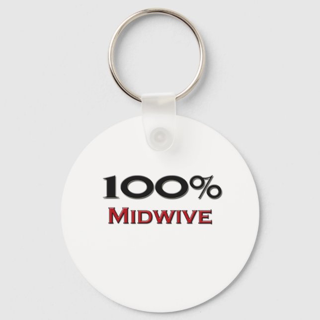 Porte-clés 100 % Midwive (Recto)