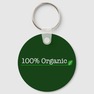Porte-clés 100% Organic - white text