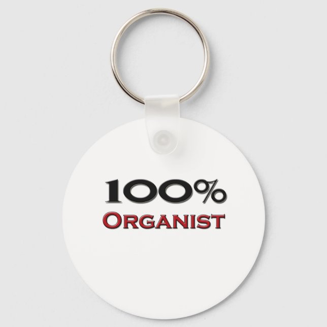 Porte-clés 100% Organiste (Recto)
