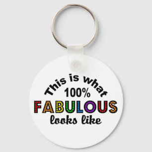 Porte-clés 100% porte - clé fabuleux