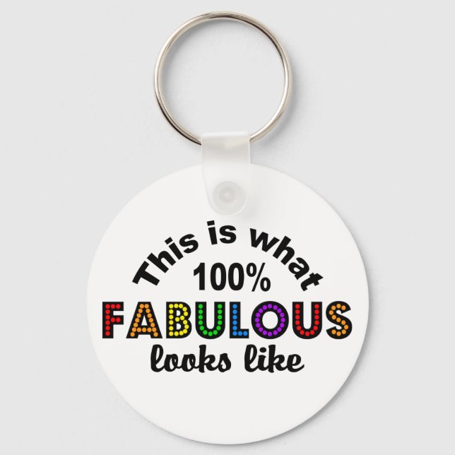 Porte-clés 100% porte - clé fabuleux (Recto)