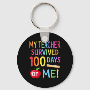 Porte-clés 100e Jour De L'École 100 Jours De L'Enseignant Stu