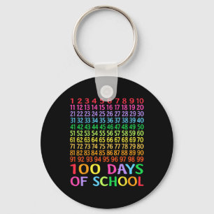 Porte-clés 100e Jour De L'École Enseignant Enfants 100 Jours 