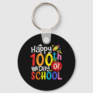 Porte-clés 100e Jour De L'École Enseignants Étudiants Heureux