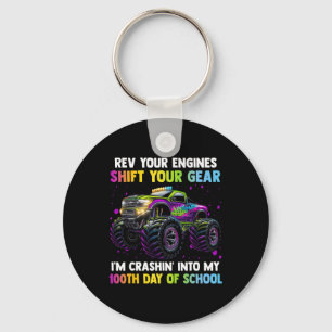 Porte-clés 100E Jour De L'École Monster Truck Boys 100 Jours 
