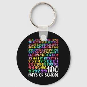 Porte-clés 100e jour d'école enseignant enfants 100 jours mat