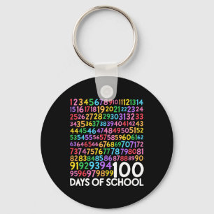 Porte-clés 100e jour d'école enseignant enfants 100 jours Mat