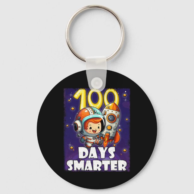 Porte-clés 100e Jour D'École Mes Élèves Sont Intelligents 100 (Recto)