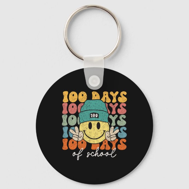 Porte-clés 100E Jour D'Enseignants 100 Jours 1 (Recto)