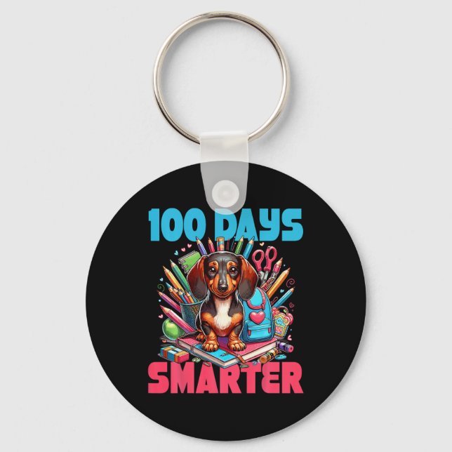 Porte-clés 100ème Jour De L'École 100 Jours Smarte (Recto)