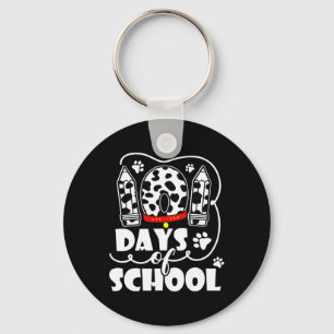 Porte-clés 101 Jours D'École Chien Dalmatien 100 Jours Plus I