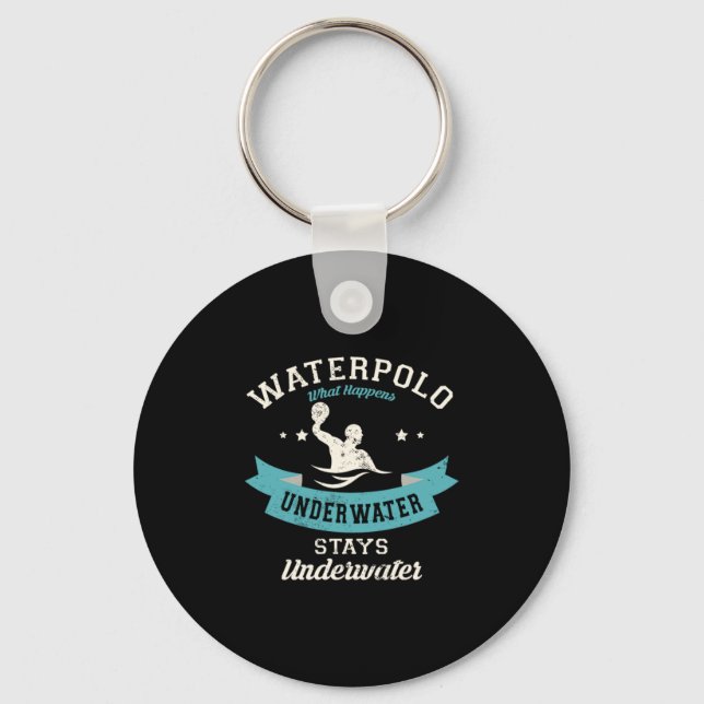 Porte-clés 109.Waterpolo What Happens Underwater Stays (Recto)