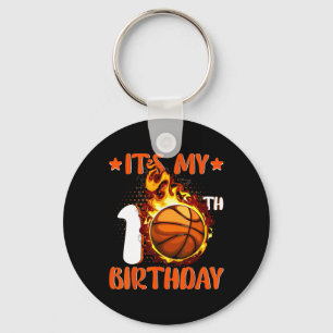 Porte-clés 10 ans C'est mon 10e anniversaire de basket-ball